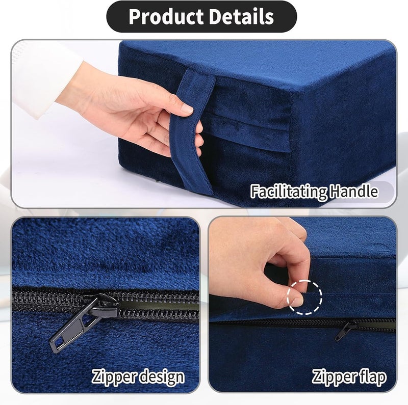 GOFORIT Yoga Bolster Pillow for Meditation and Support，Rectangular Meditation Pillow for Restorative Yoga，26.5"X9.5" X6" - Image 4